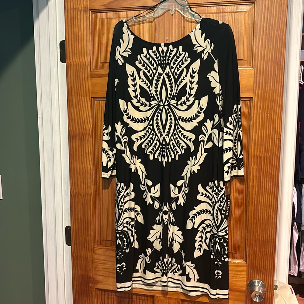 Forever black and white dress